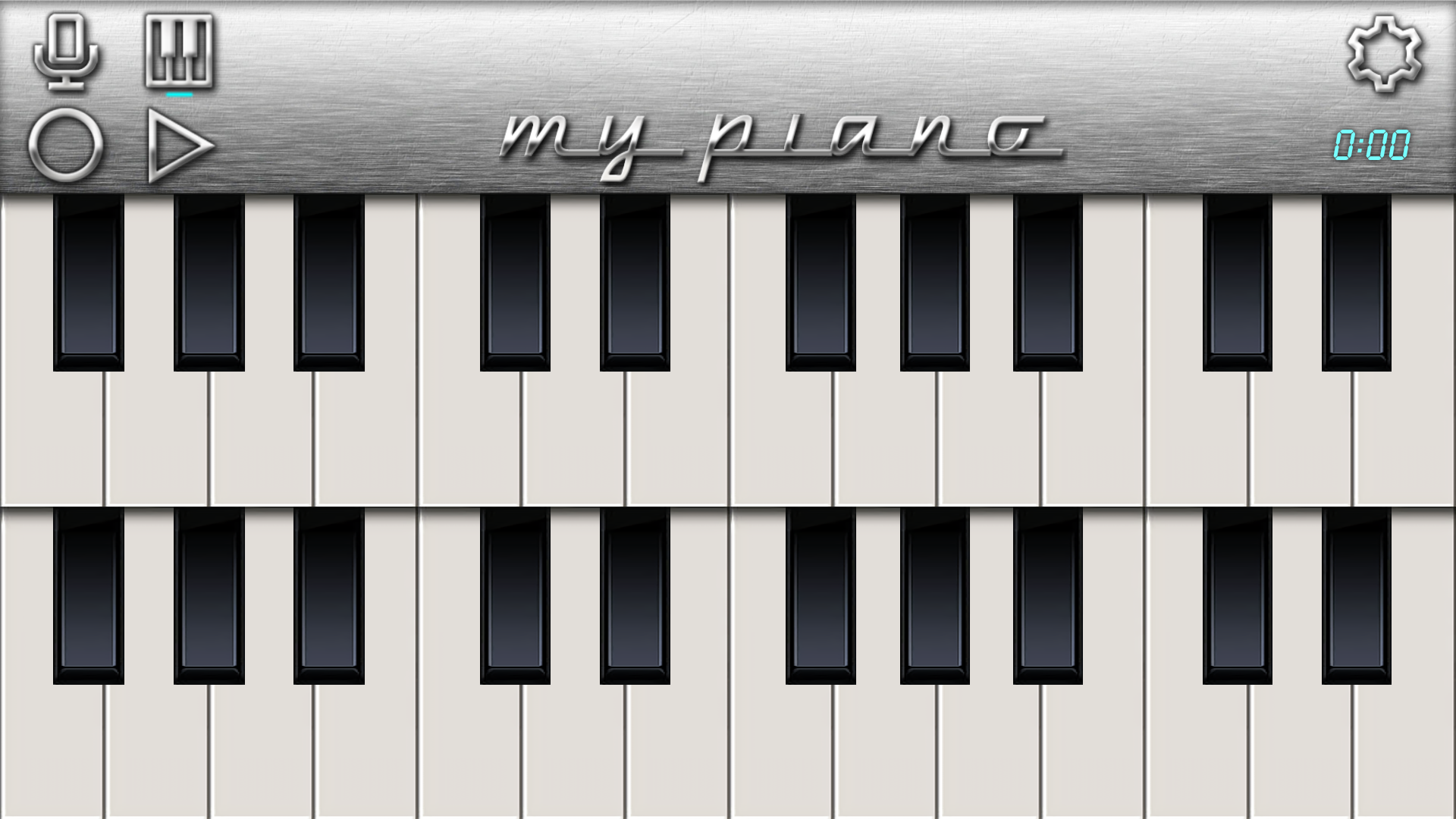 اسکرین شات 2 برنامه My Piano - Record & Play