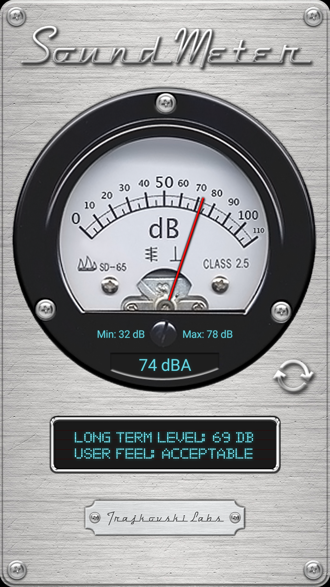 اسکرین شات 2 برنامه Sound Meter - Decibel & SPL