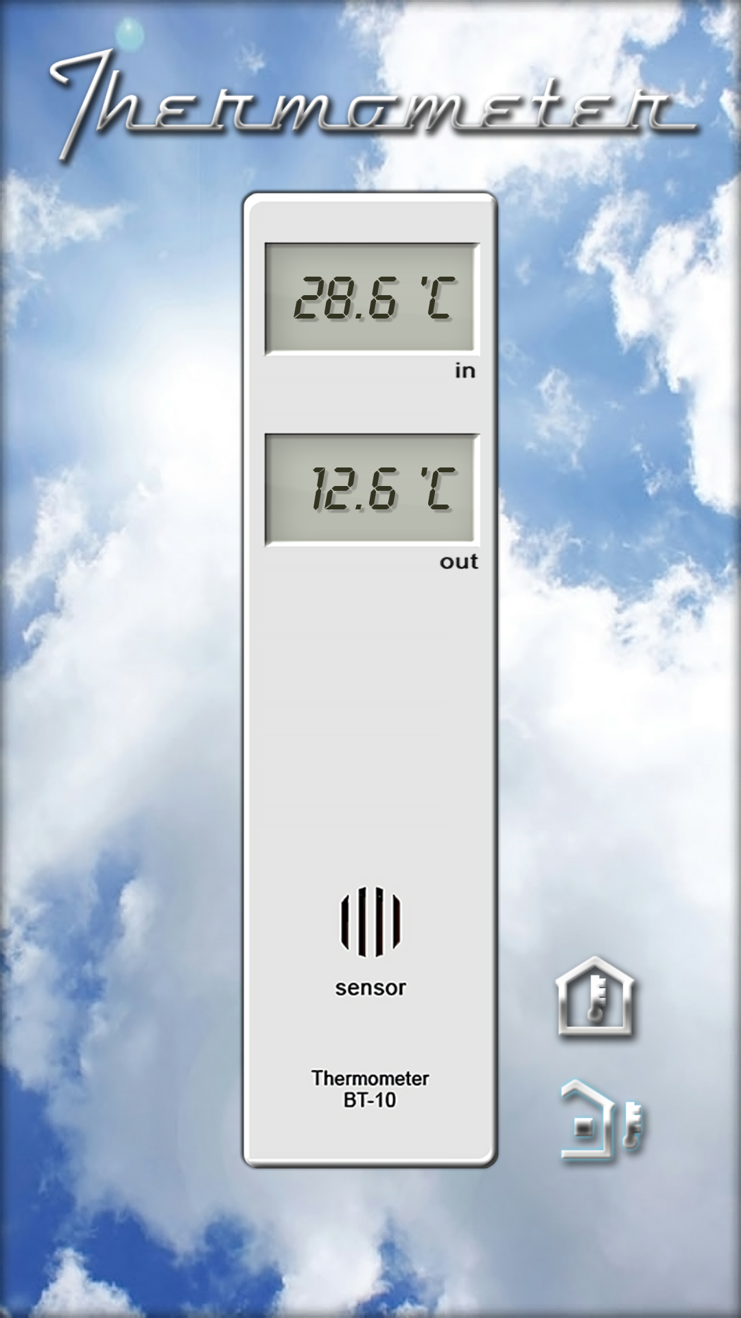 اسکرین شات 4 برنامه Thermometer - Indoor & Outdoor