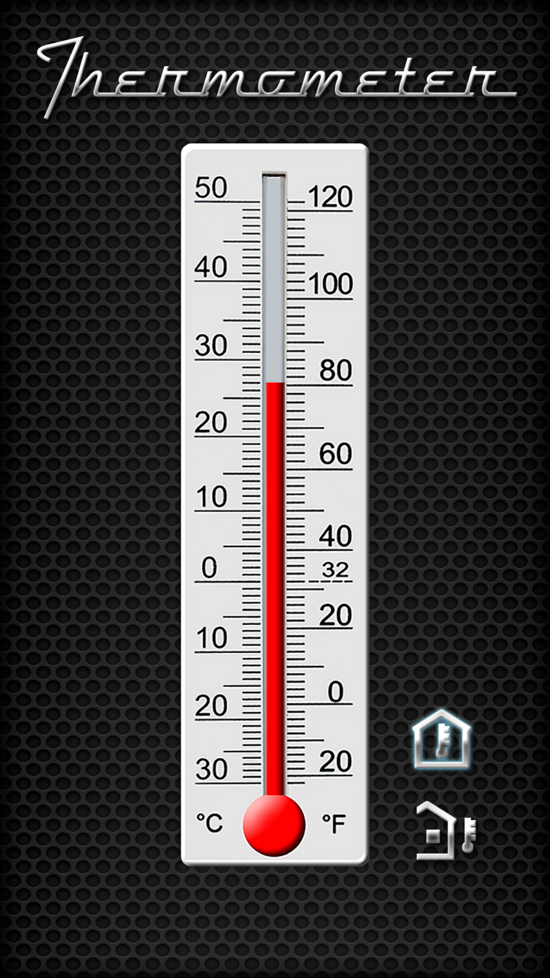 اسکرین شات 1 برنامه Thermometer - Indoor & Outdoor