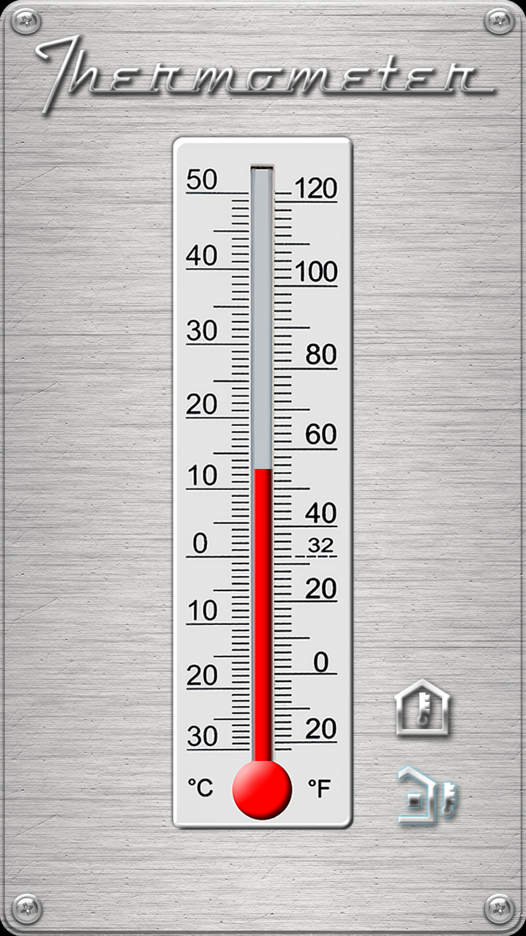 اسکرین شات 3 برنامه Thermometer - Indoor & Outdoor