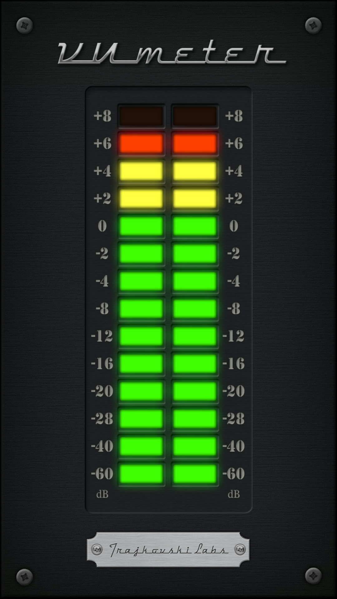 اسکرین شات 1 برنامه VU Meter - Audio Level
