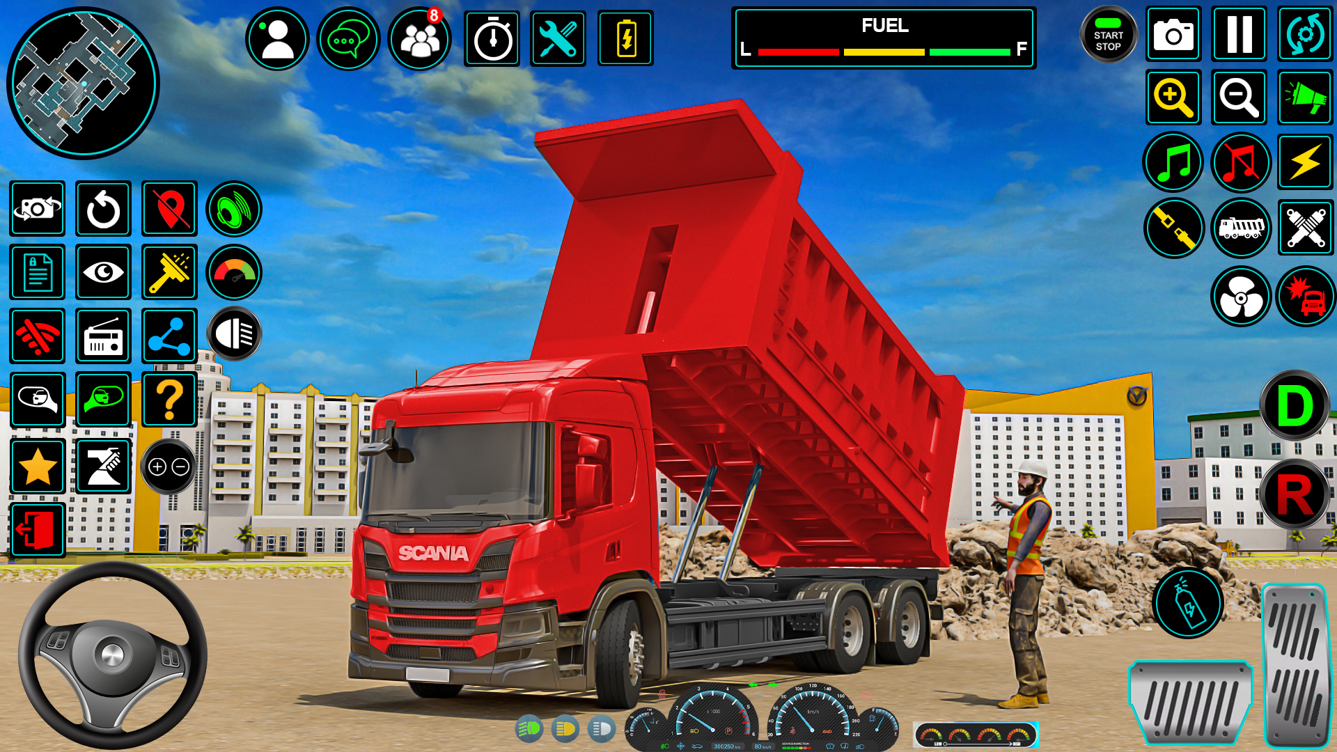 اسکرین شات 3 بازی Car Transport Truck Driver 3D