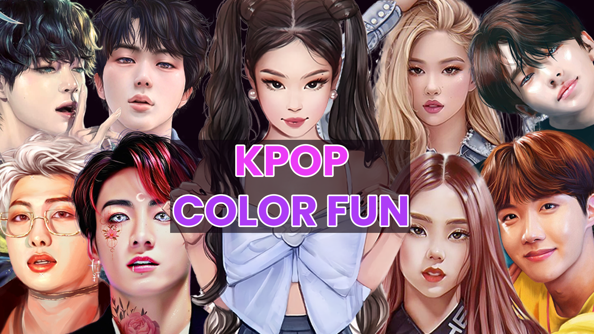 اسکرین شات 1 بازی Kpop Paint by Numbers BT21