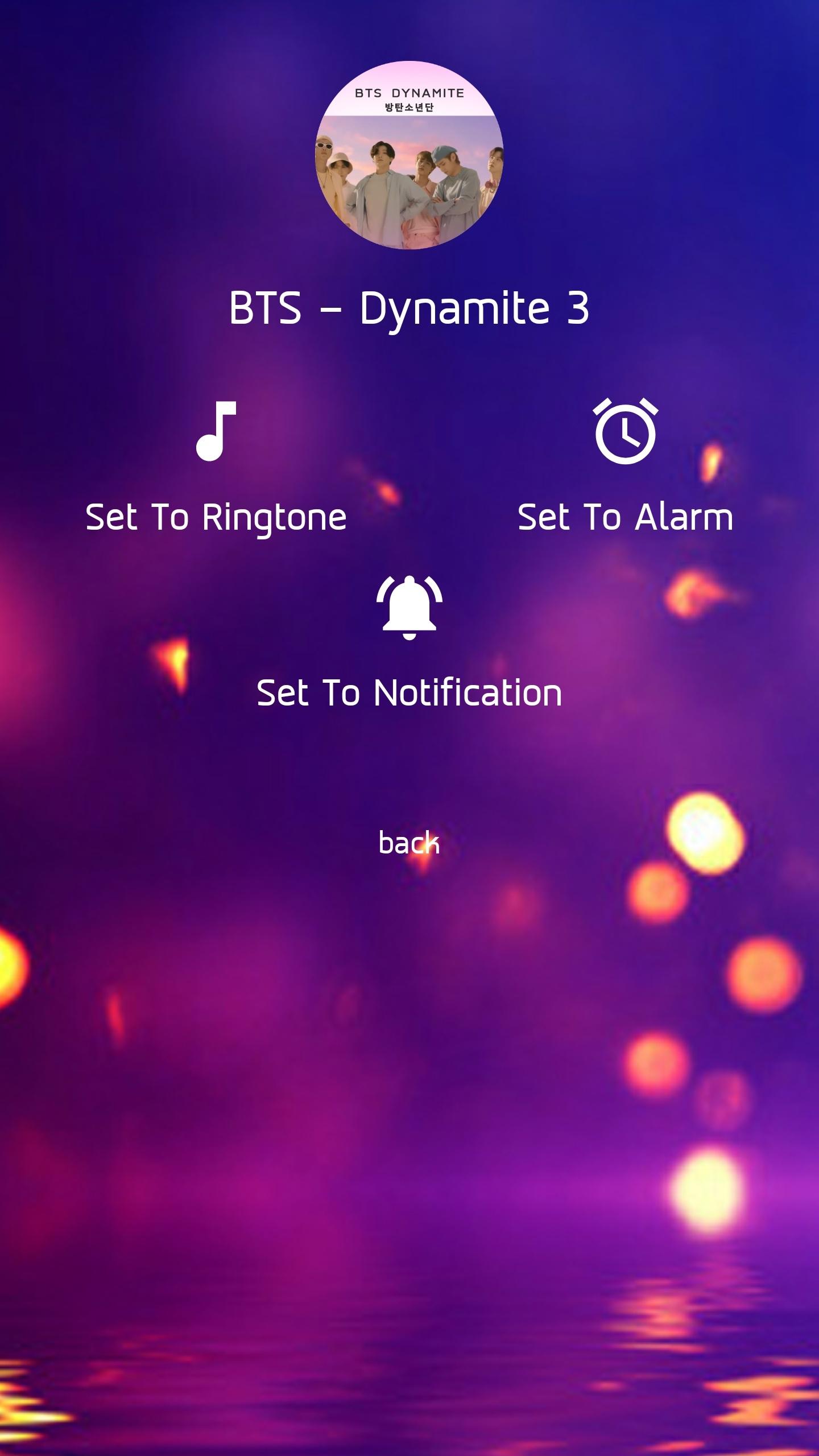 اسکرین شات 2 برنامه Dynamite - BTS Ringtone