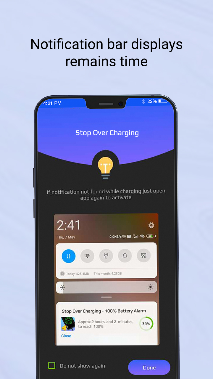 اسکرین شات 3 برنامه Stop Over Charging Alarm