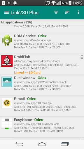 اسکرین شات 1 برنامه Link2SD