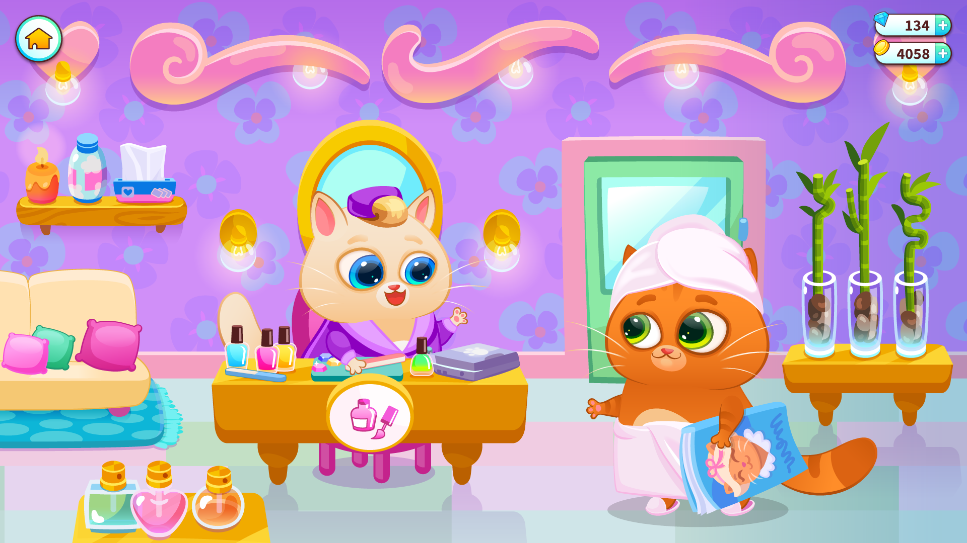 اسکرین شات 3 بازی Bubbu – My Virtual Pet Cat
