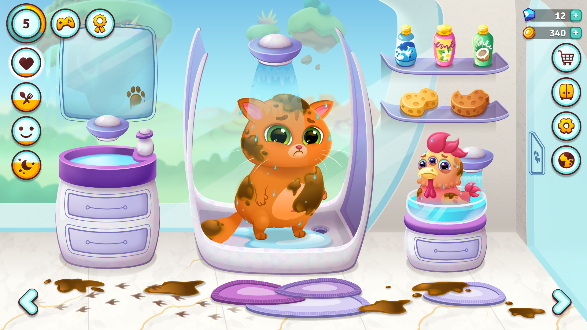 اسکرین شات 1 بازی Bubbu 2 - My Pet Kingdom