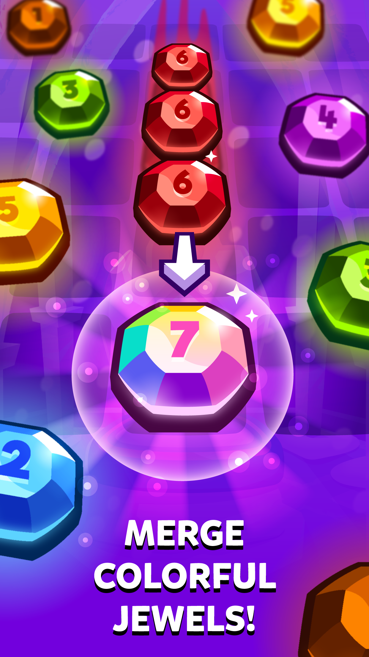 اسکرین شات 7 بازی Bubbu Jewels - Merge Puzzle