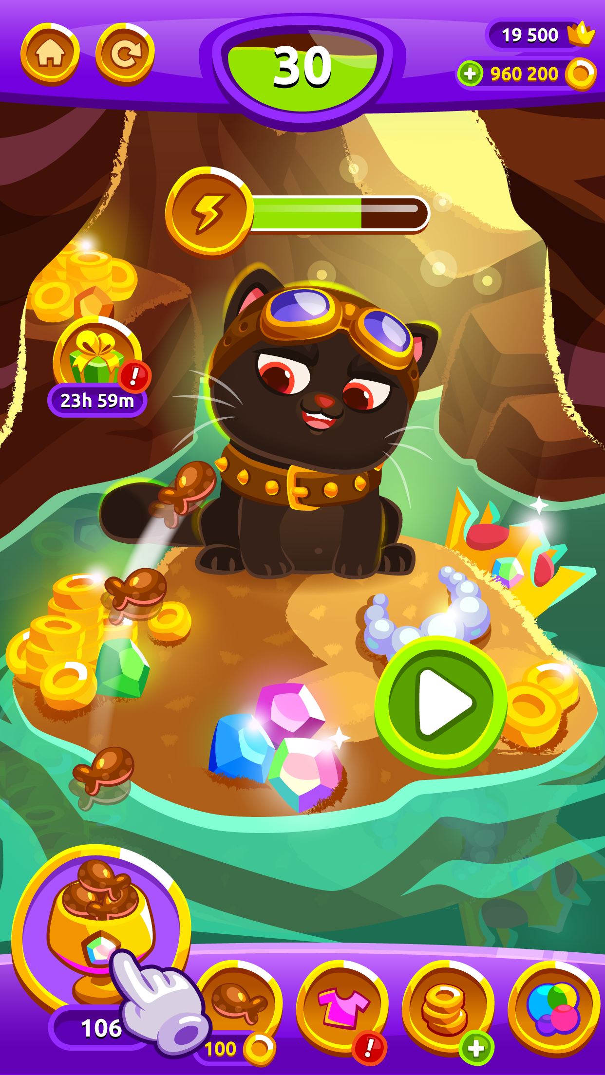 اسکرین شات 4 بازی Bubbu Jewels - Merge Puzzle