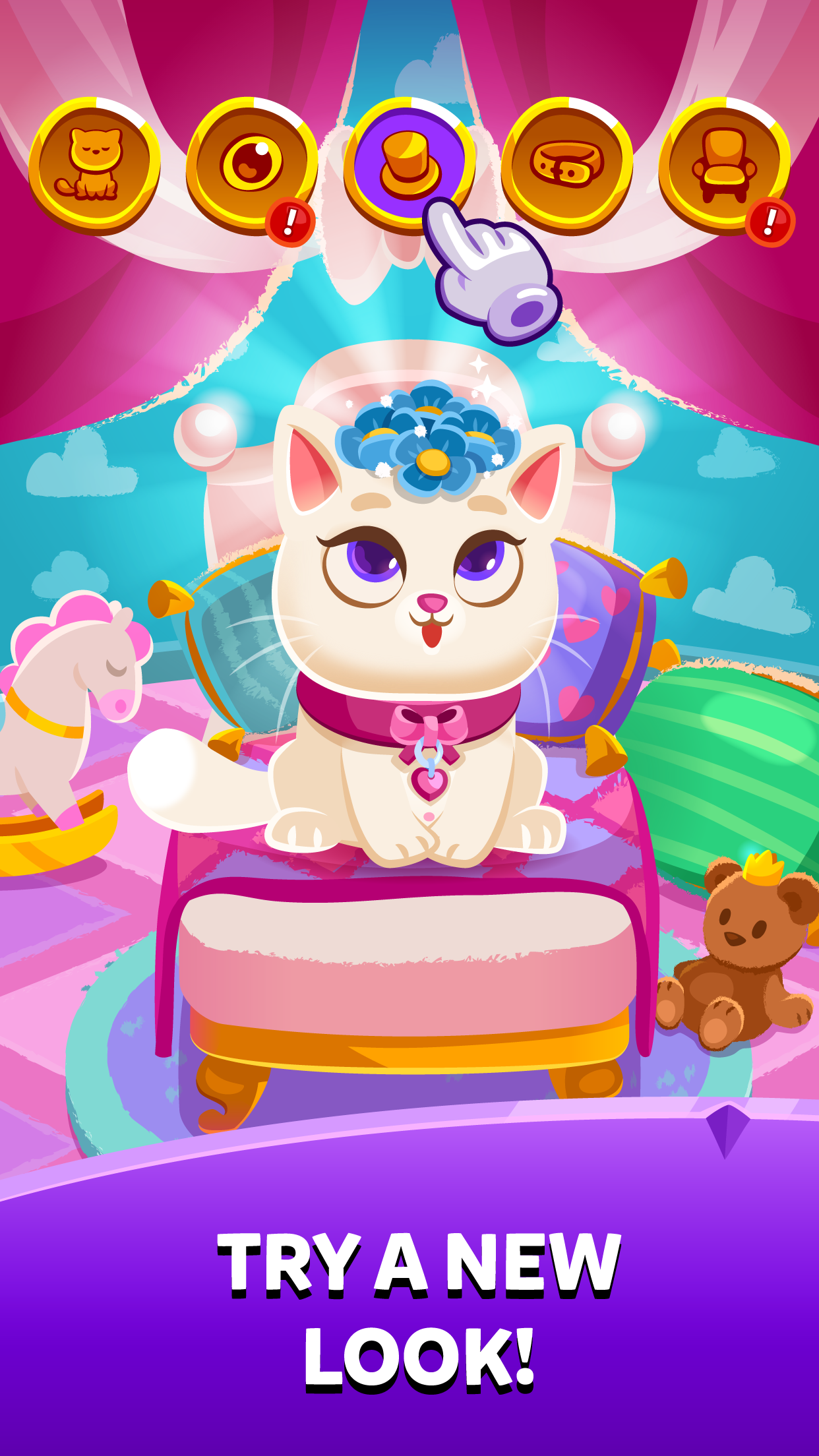 اسکرین شات 2 بازی Bubbu Jewels - Merge Puzzle