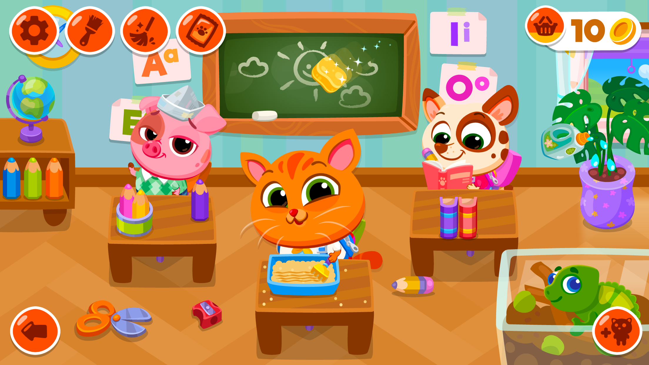 اسکرین شات 1 بازی Bubbu School - My Virtual Pets