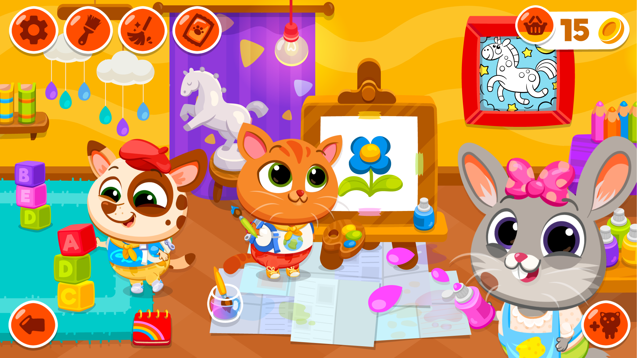 اسکرین شات 4 بازی Bubbu School - My Virtual Pets