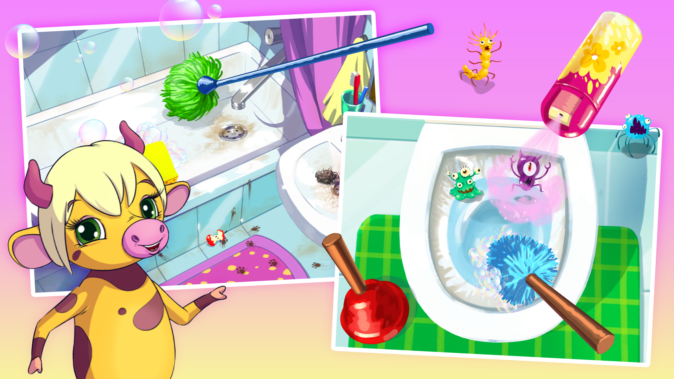 اسکرین شات 1 بازی Clean Up Kids