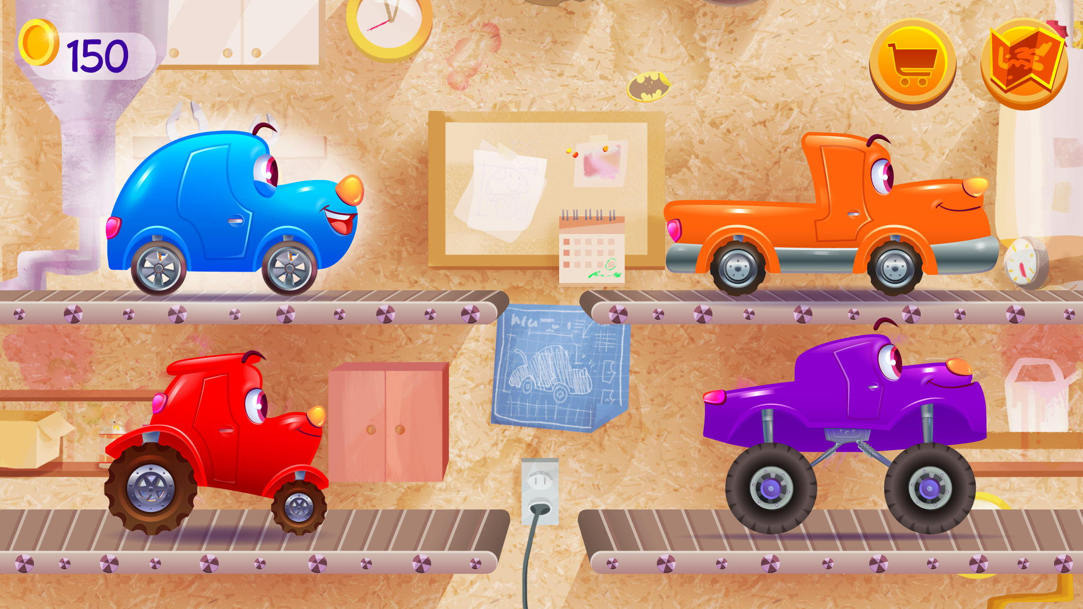 اسکرین شات 2 بازی Funny Racing Cars