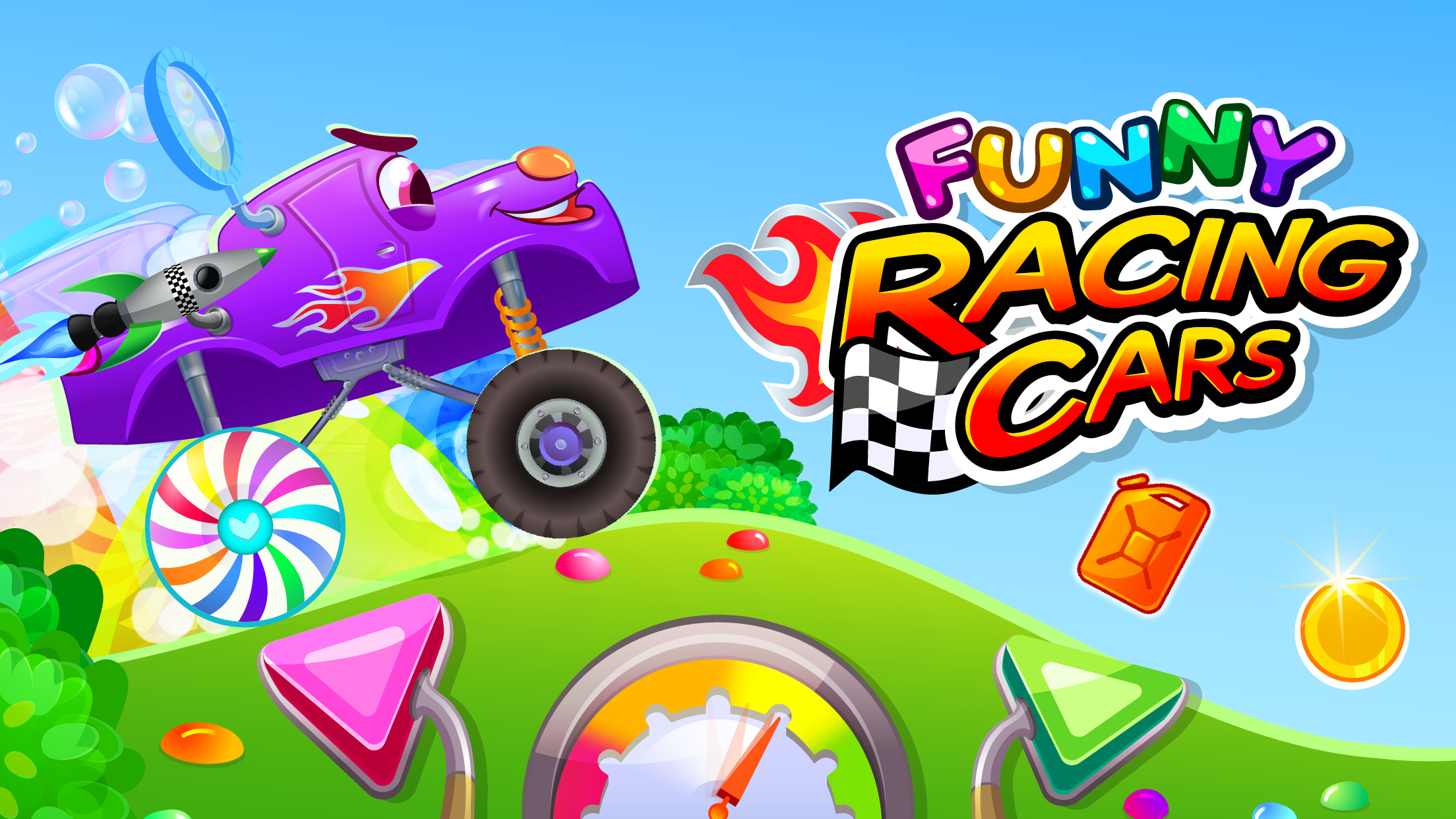 اسکرین شات 1 بازی Funny Racing Cars