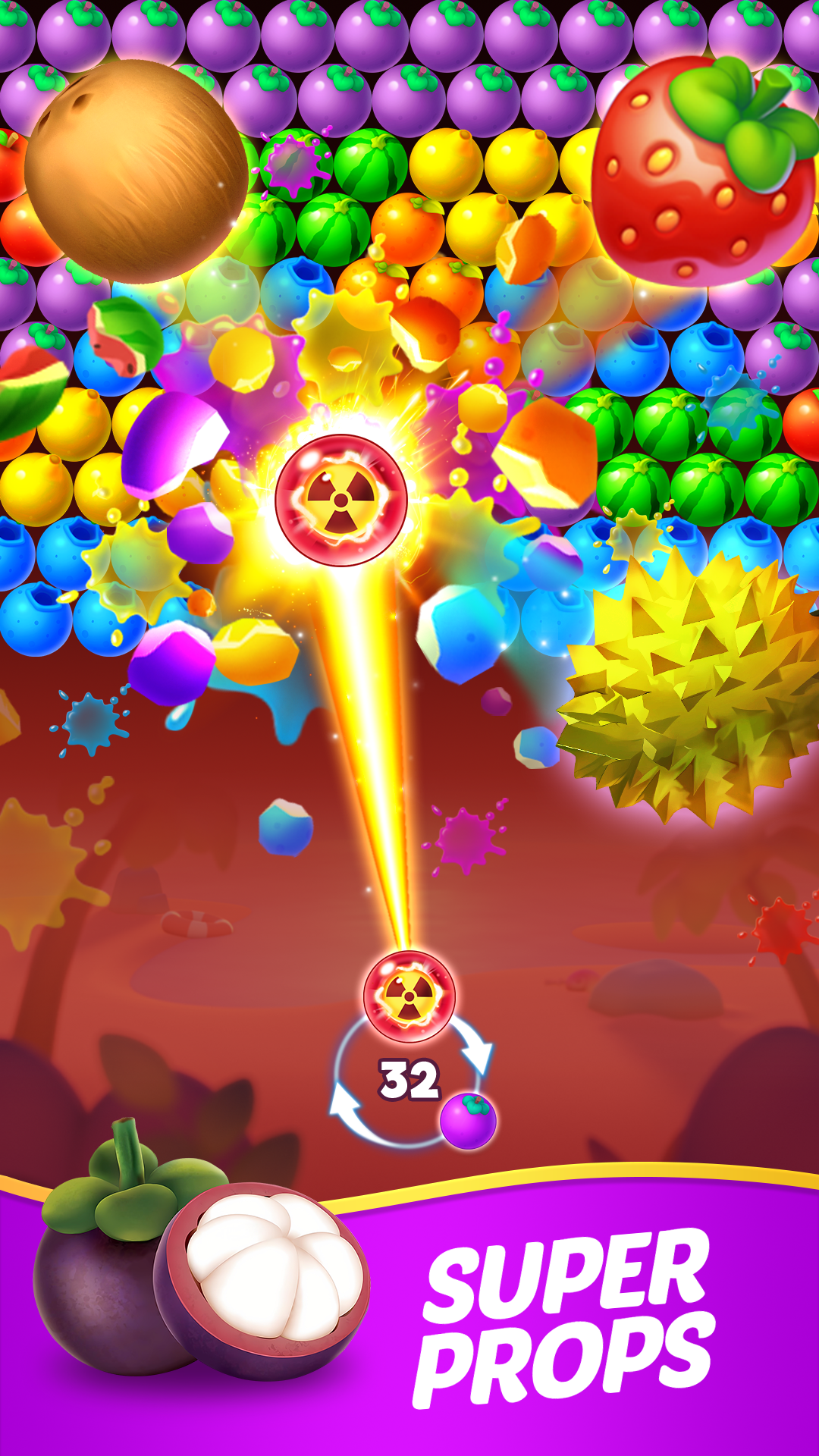 اسکرین شات 2 بازی Bubble Shooter：Fruit Splash