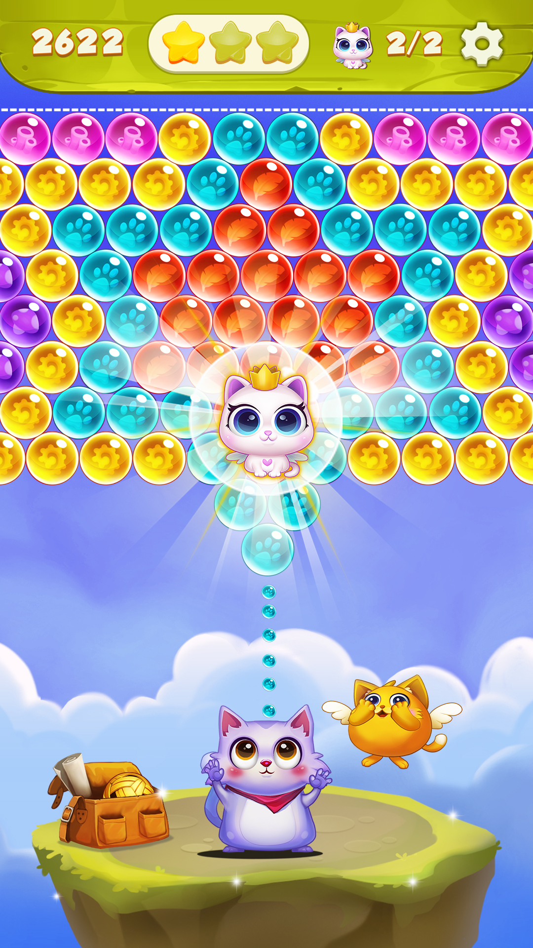 اسکرین شات 1 بازی Bubble Cat Shooter