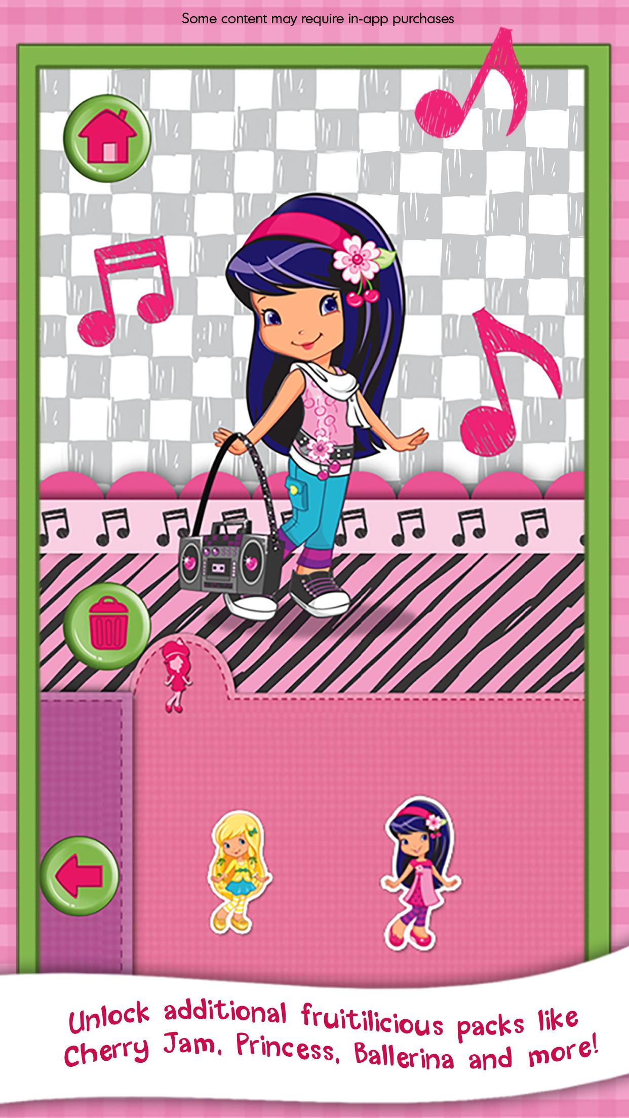 اسکرین شات 5 بازی Strawberry Shortcake Dress Up