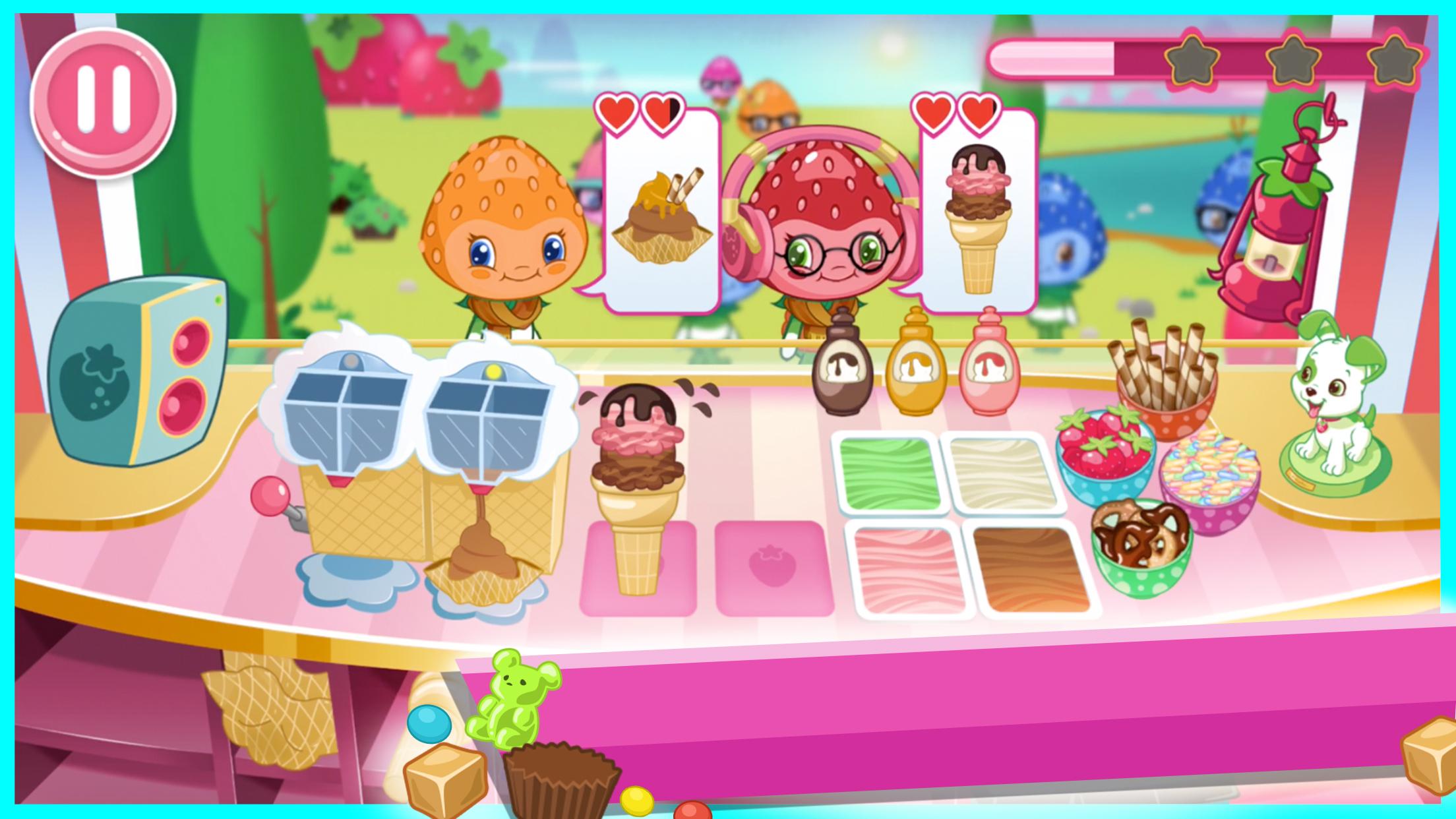 اسکرین شات 5 بازی Strawberry Shortcake Ice Cream