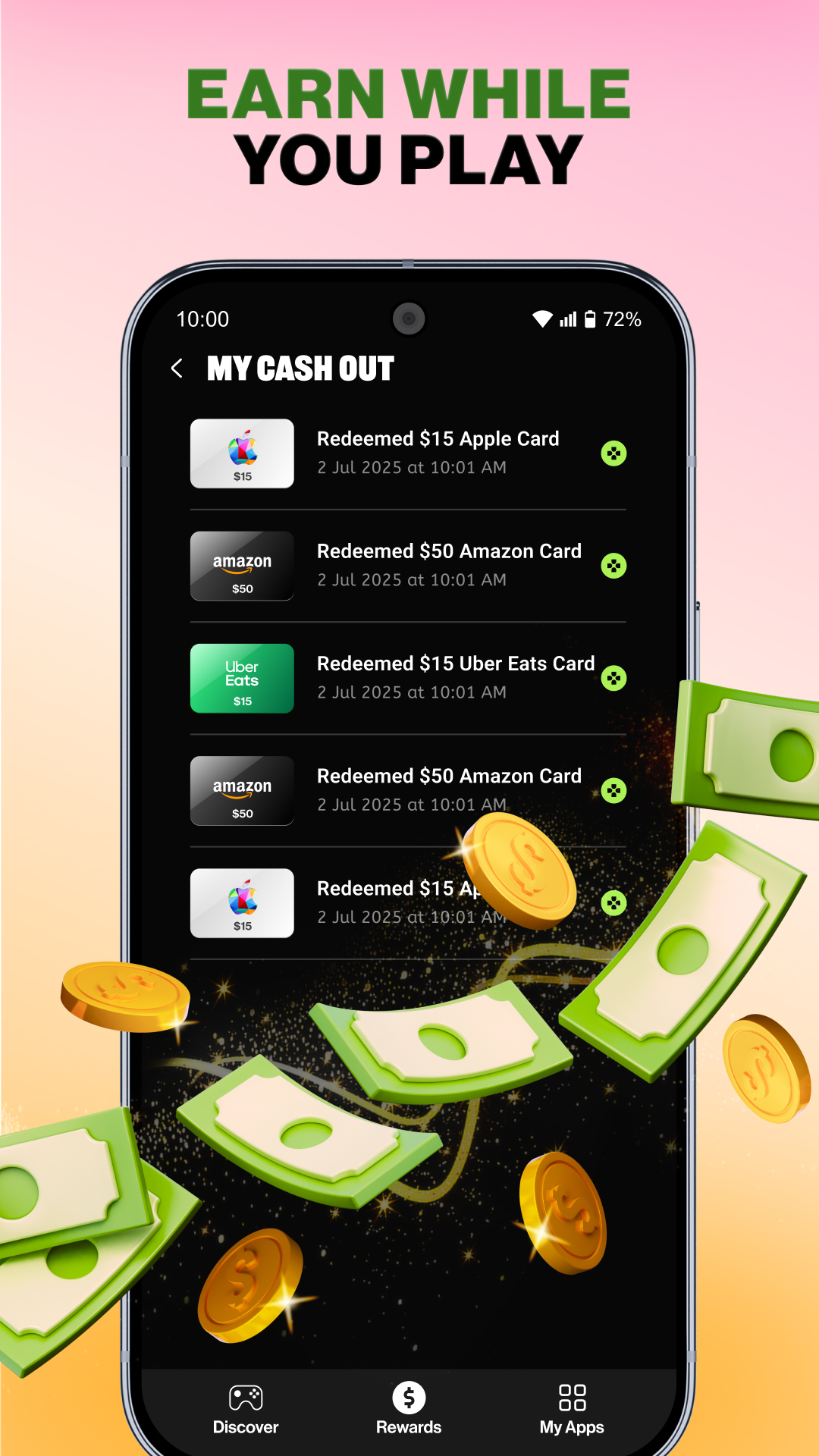 اسکرین شات 5 برنامه Buff Play: Gift Card Rewards