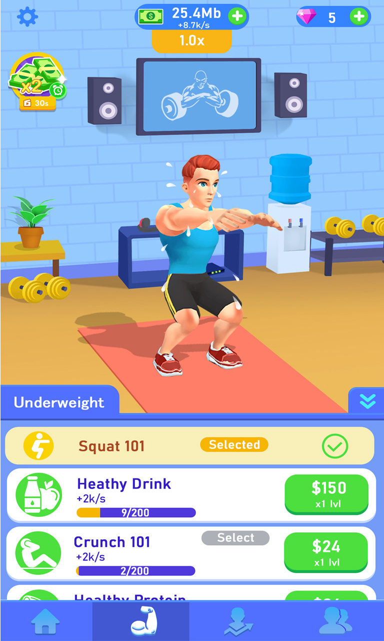 اسکرین شات 1 بازی Idle Workout Success Life