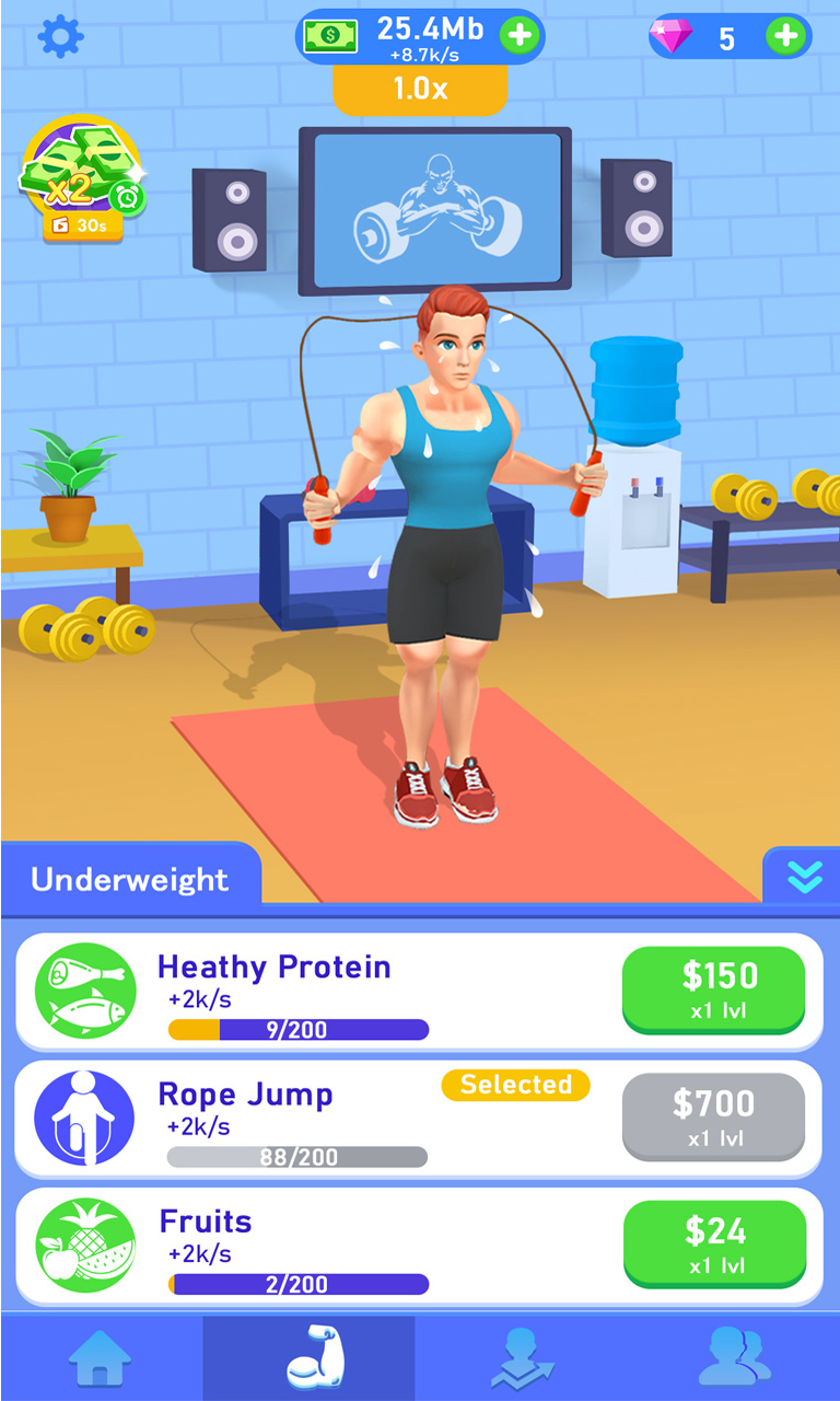 اسکرین شات 3 بازی Idle Workout Success Life