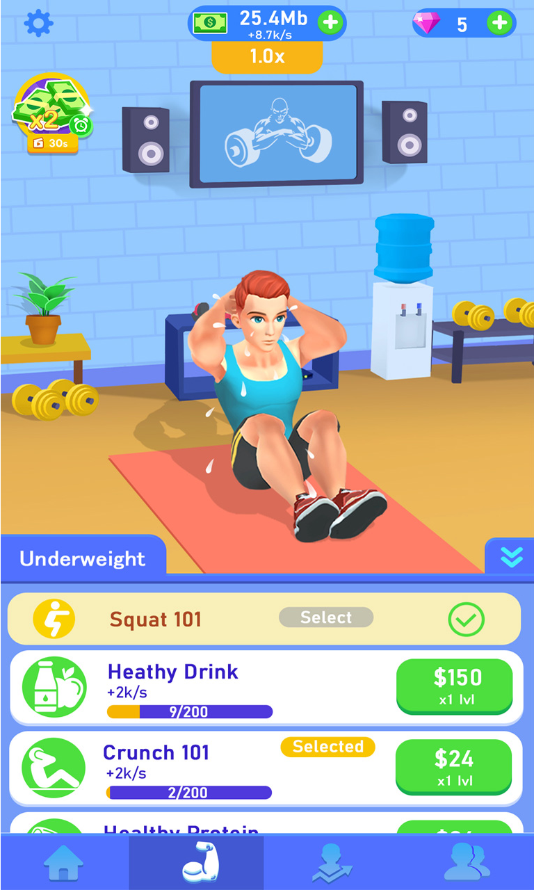 اسکرین شات 2 بازی Idle Workout Success Life
