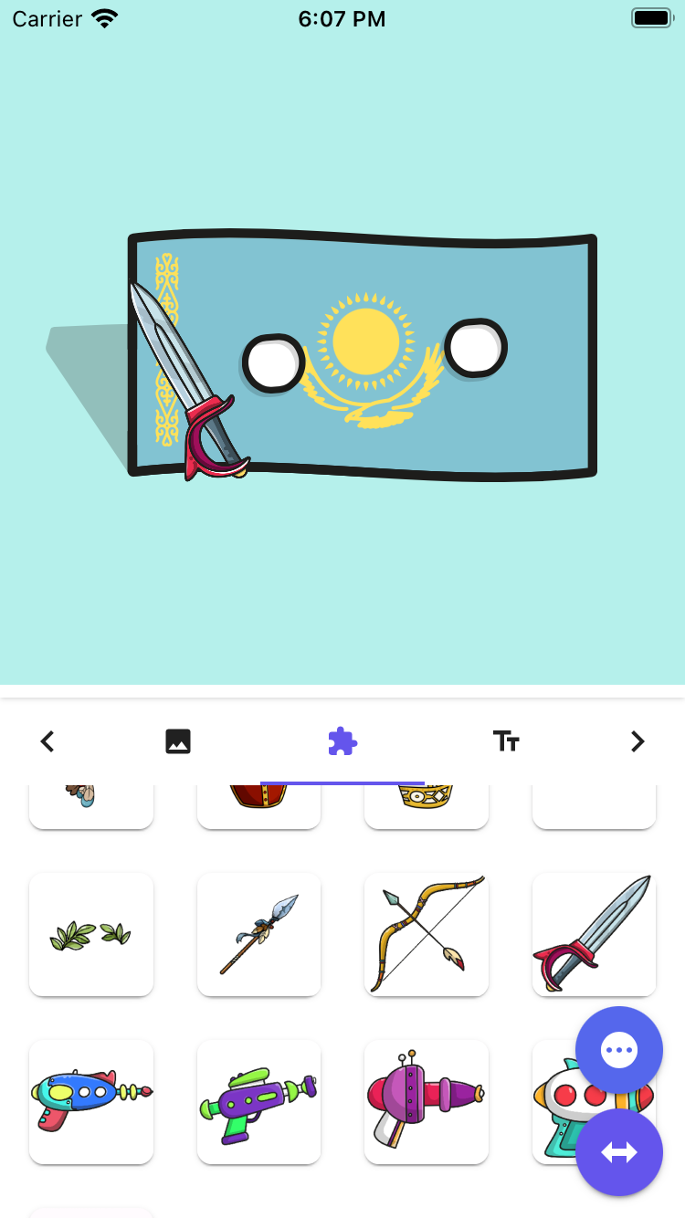 اسکرین شات 1 برنامه Countryballs Stickers