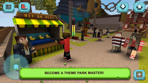 اسکرین شات 4 بازی Theme Park Craft: Build & Ride