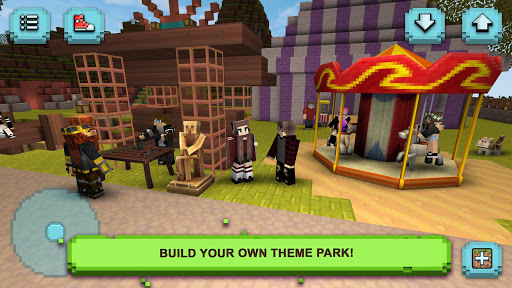 اسکرین شات 2 بازی Theme Park Craft: Build & Ride