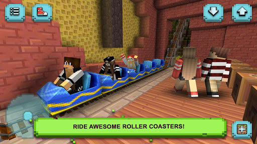 اسکرین شات 3 بازی Theme Park Craft: Build & Ride