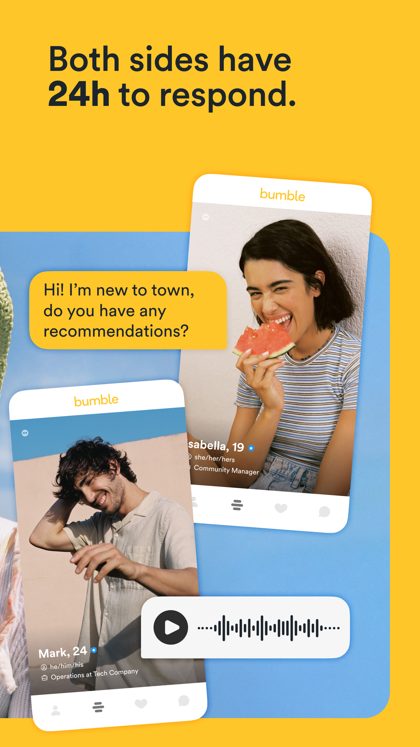 اسکرین شات 4 برنامه Bumble - Dating. Friends. Bizz