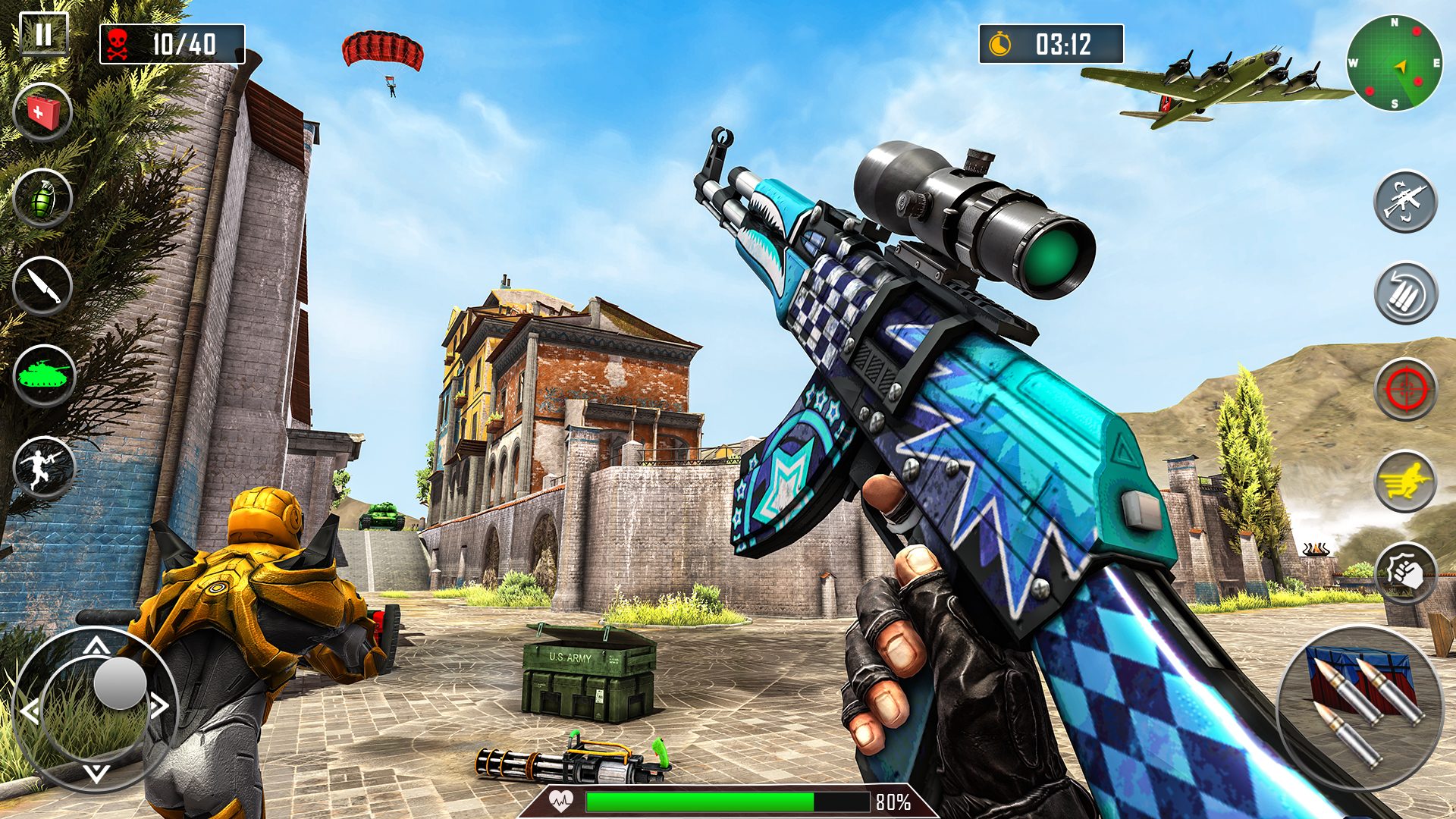 اسکرین شات 2 برنامه Fps Robot Shooting : Gun Games