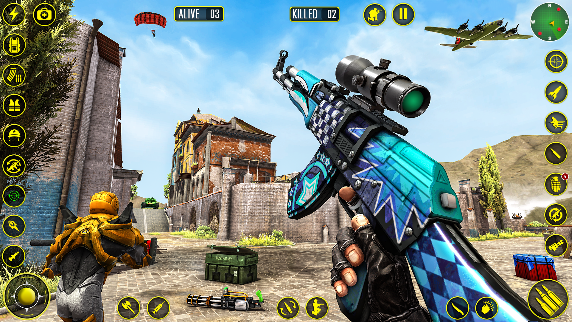 اسکرین شات 2 برنامه Fps Robot Shooting : Gun Games