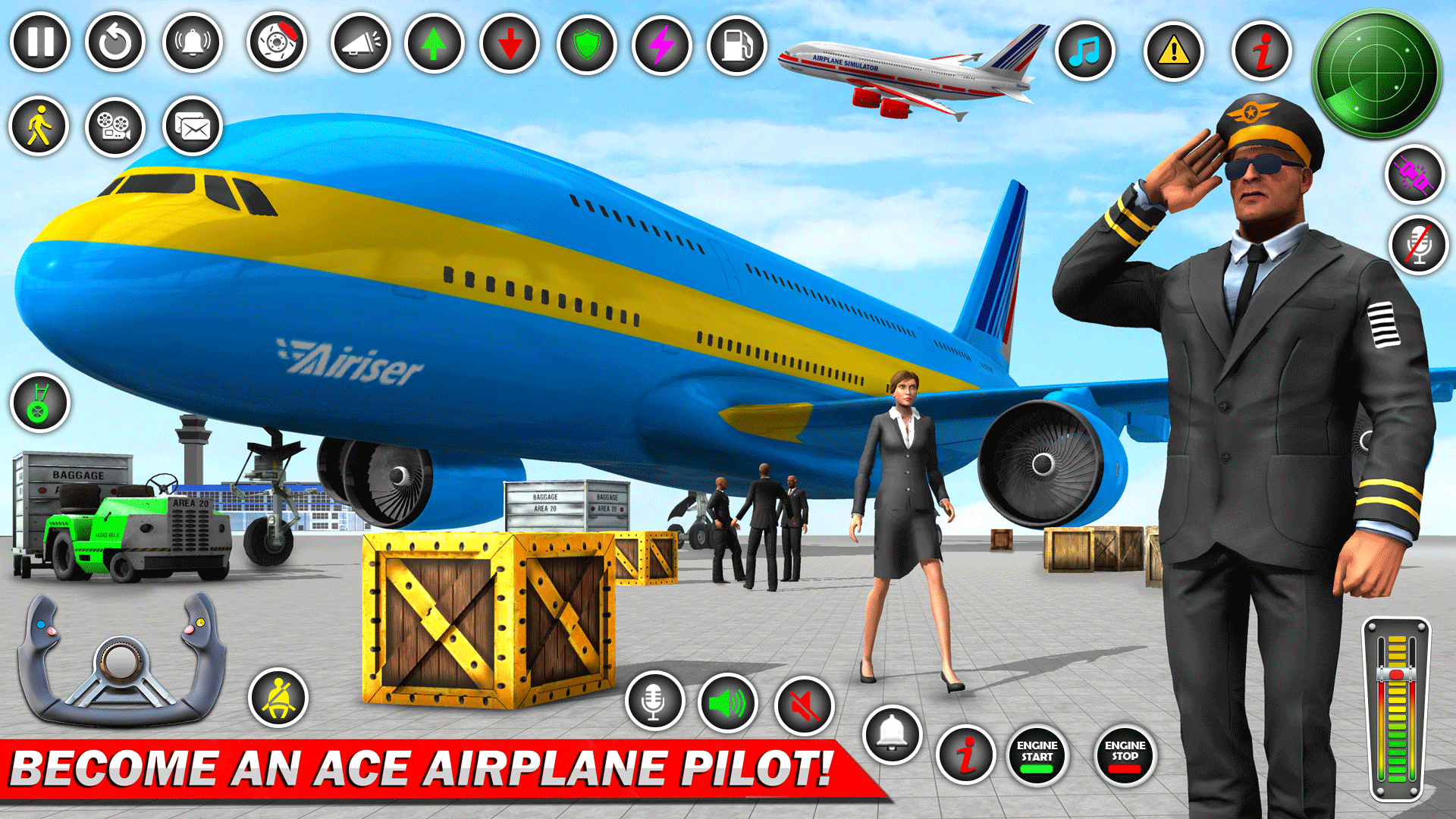 اسکرین شات 2 بازی Airplane Games Offline