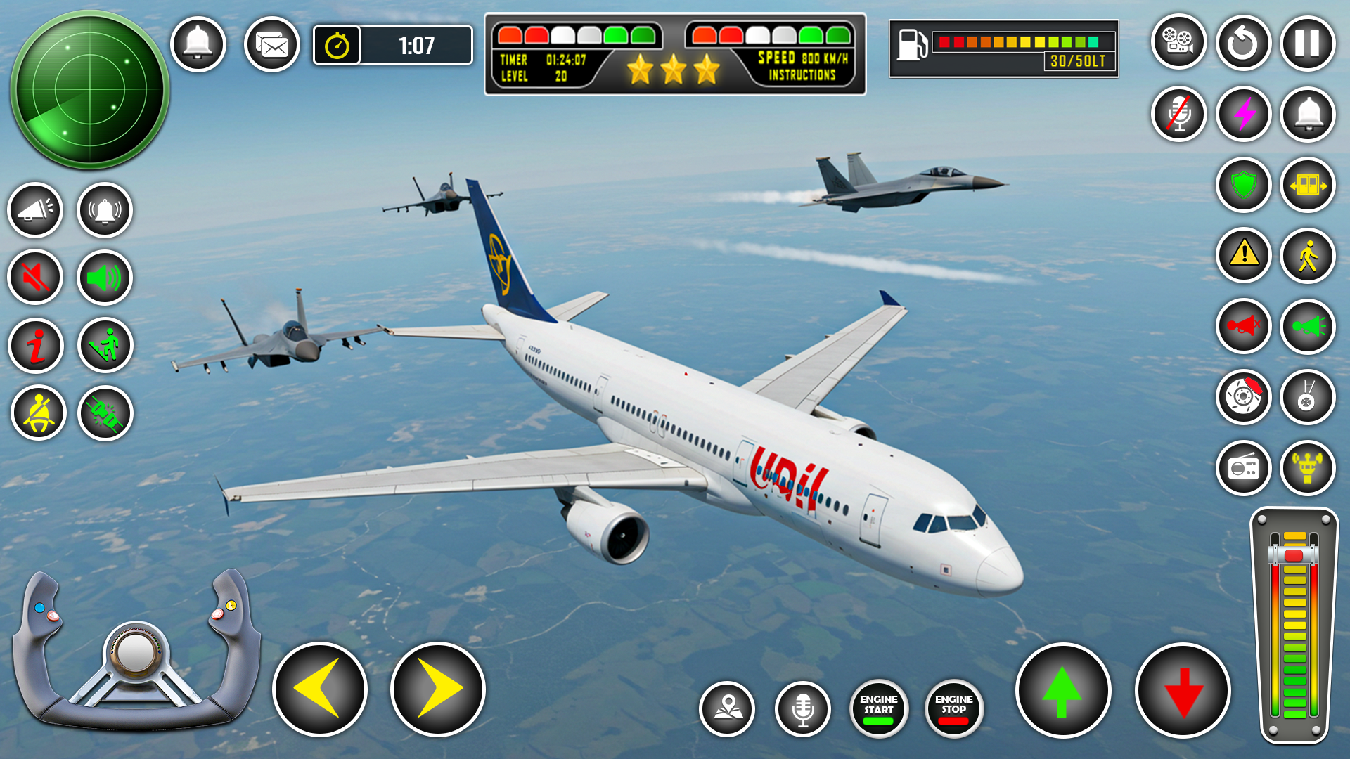 اسکرین شات 1 بازی Airplane Pilot Flight Game