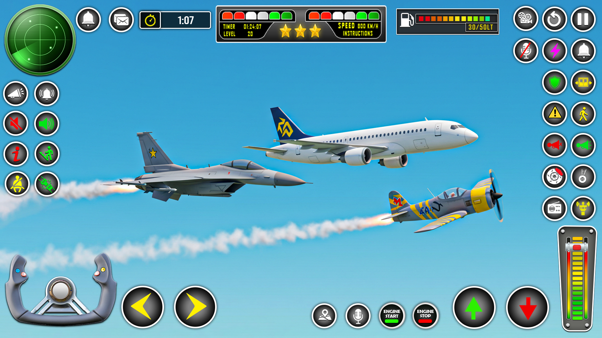 اسکرین شات 2 بازی Airplane Pilot Flight Game