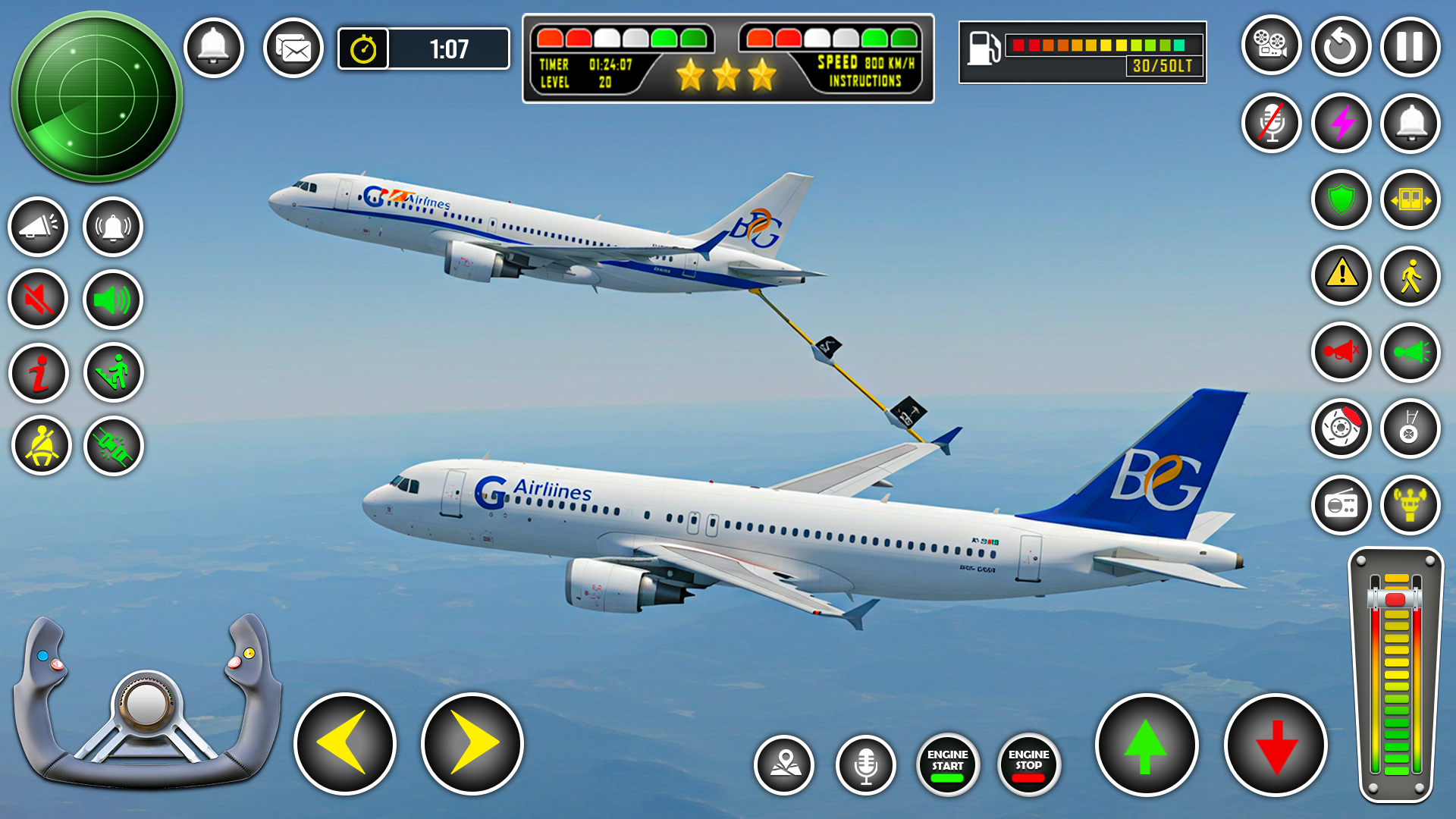 اسکرین شات 3 بازی Airplane Pilot Flight Game