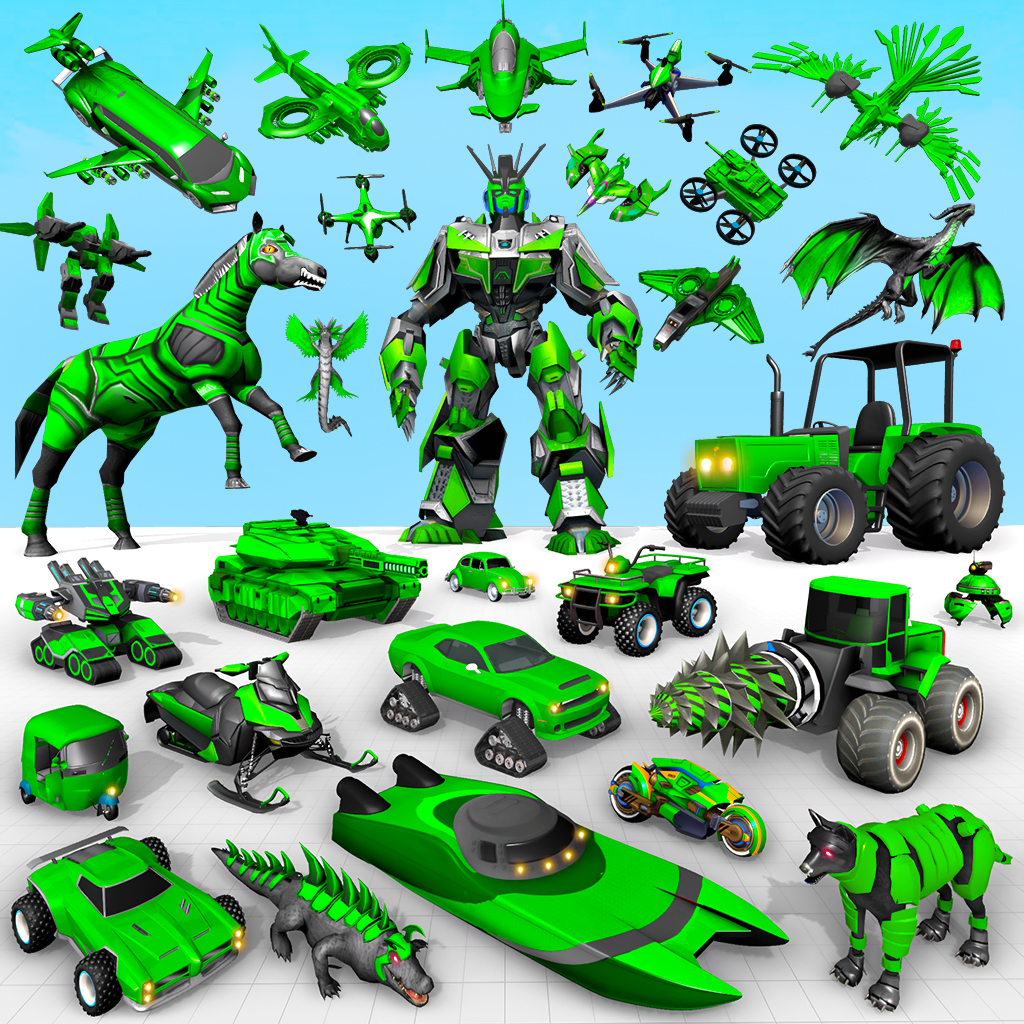 اسکرین شات 1 برنامه Horse Robot: Car Robot Games