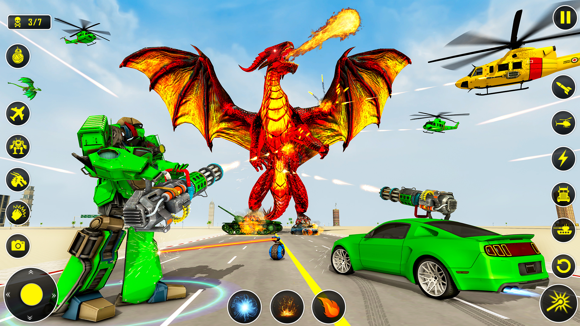 اسکرین شات 7 برنامه Drone Robot Car Game 3D