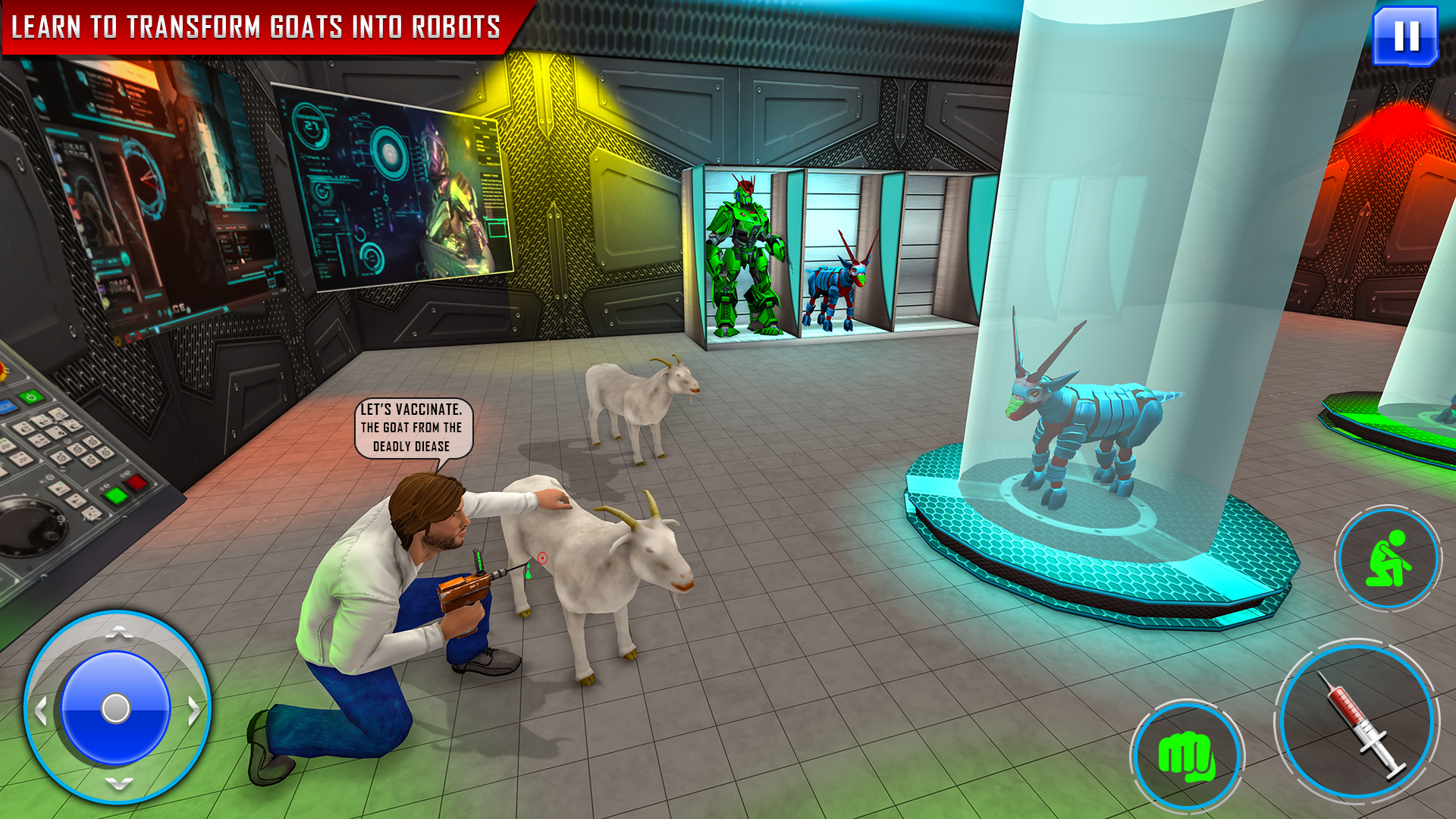 اسکرین شات 7 برنامه Goat Robot Car Game:Robot Game