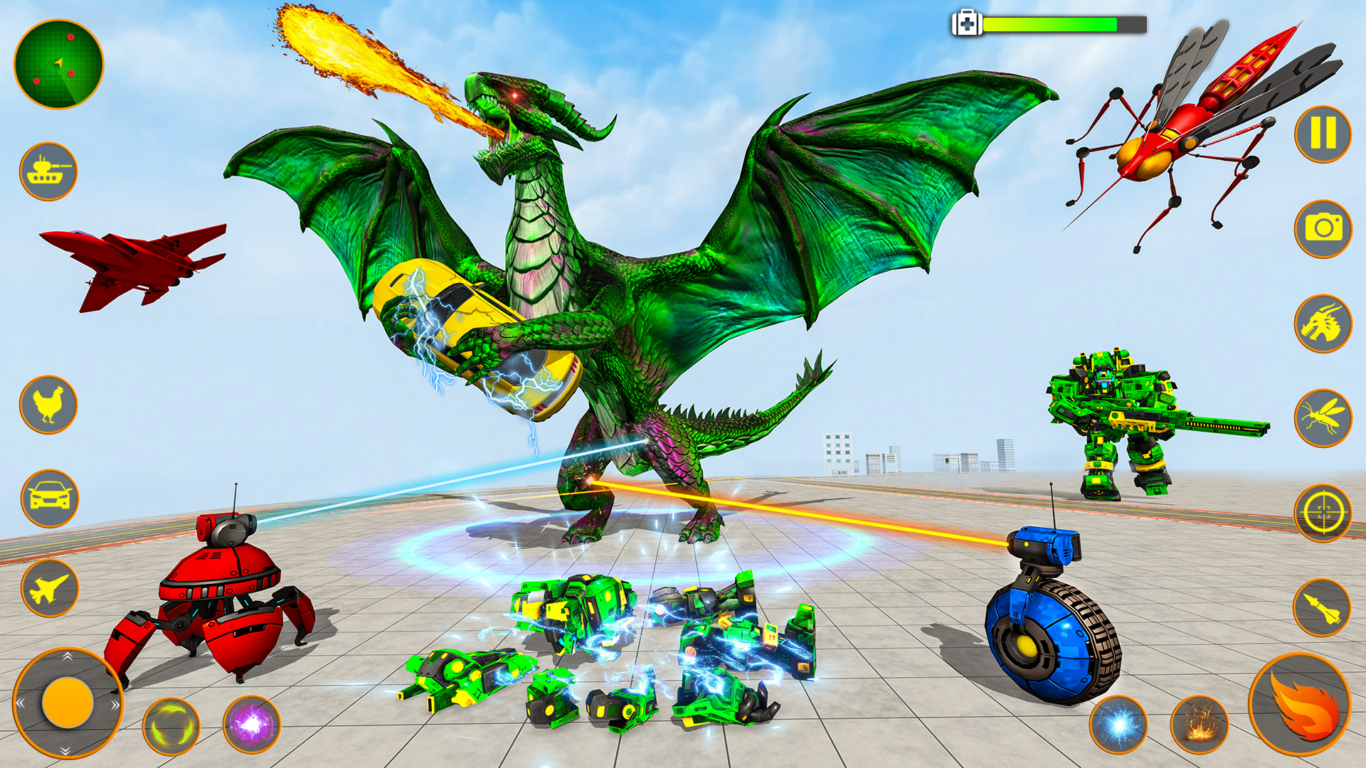 اسکرین شات 6 برنامه Mosquito Game: Robots Game