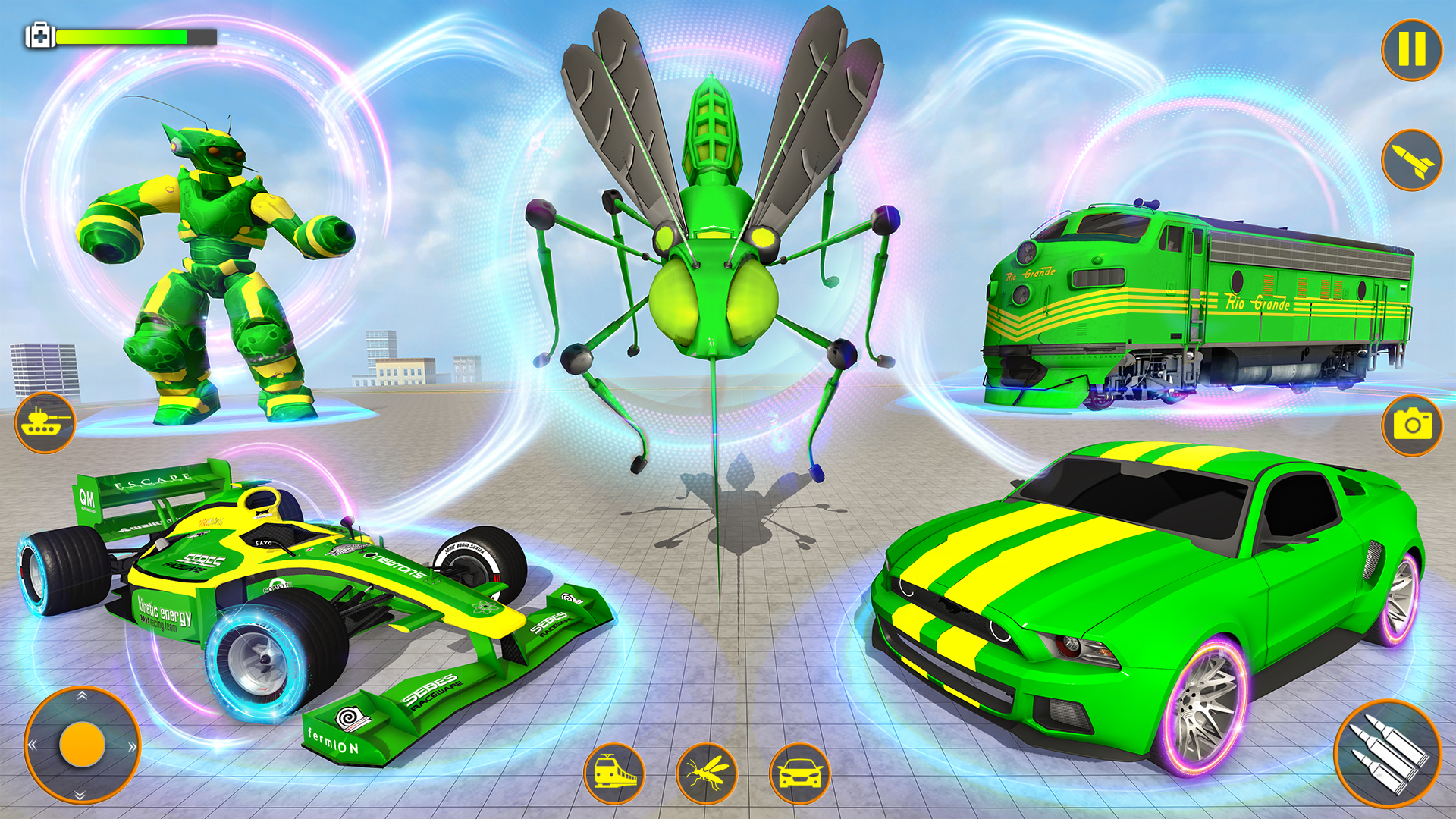 اسکرین شات 4 برنامه Mosquito Game: Robots Game