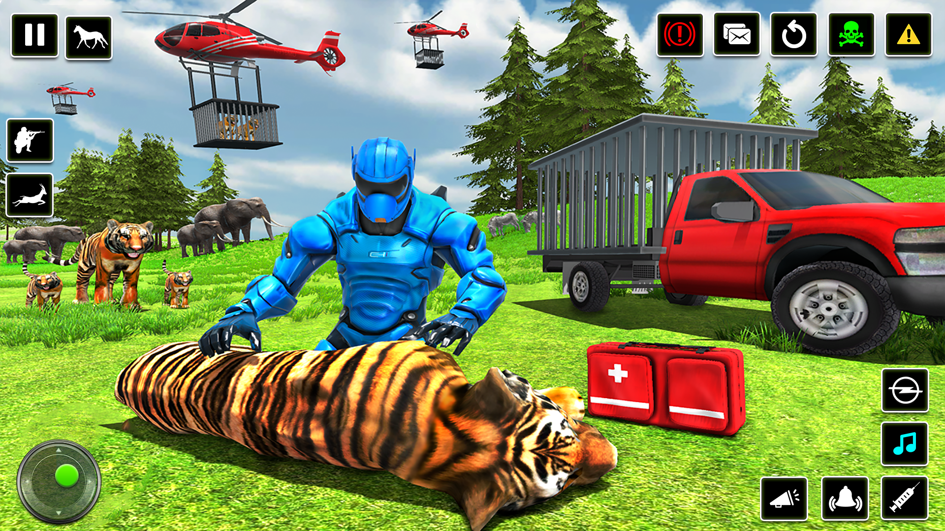 اسکرین شات 2 برنامه Police Robot Animal Rescue 3D