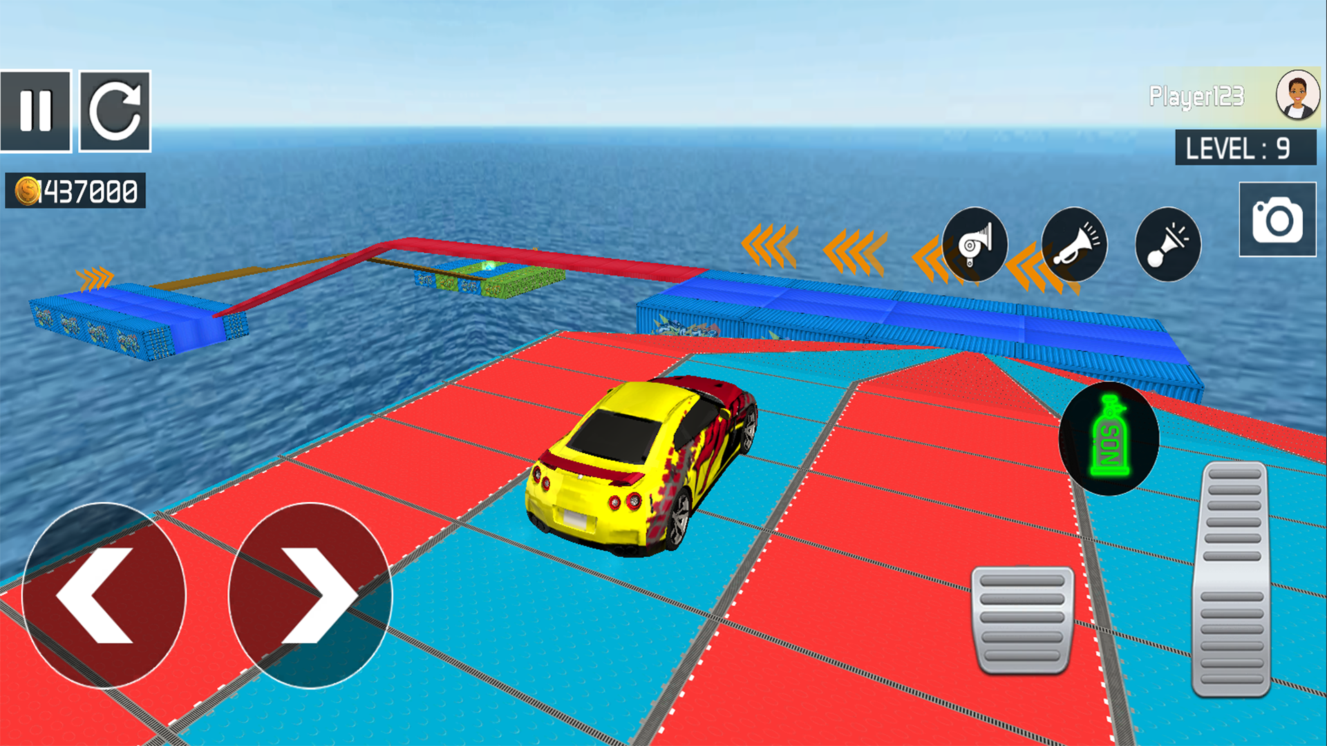 اسکرین شات 2 برنامه Car Stunt Games 3d - Ramp Car