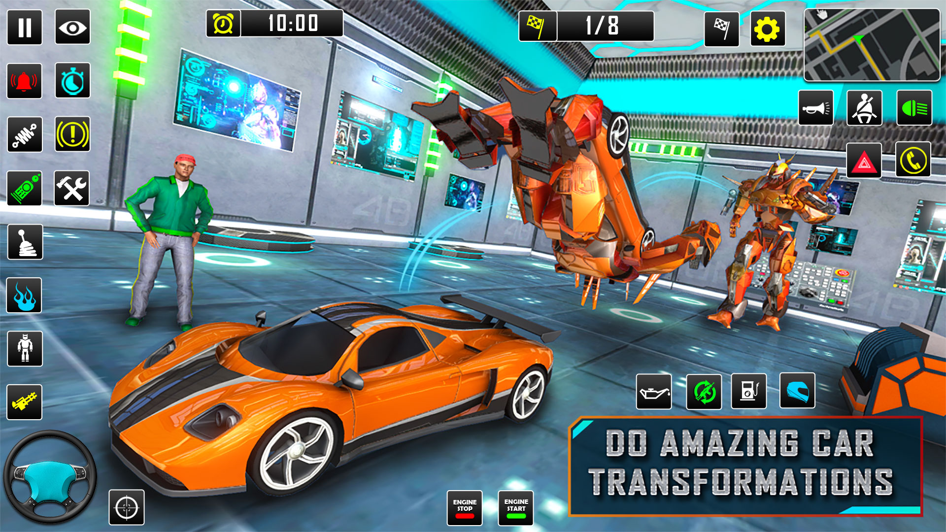 اسکرین شات 6 برنامه Robot Car Transformation Games
