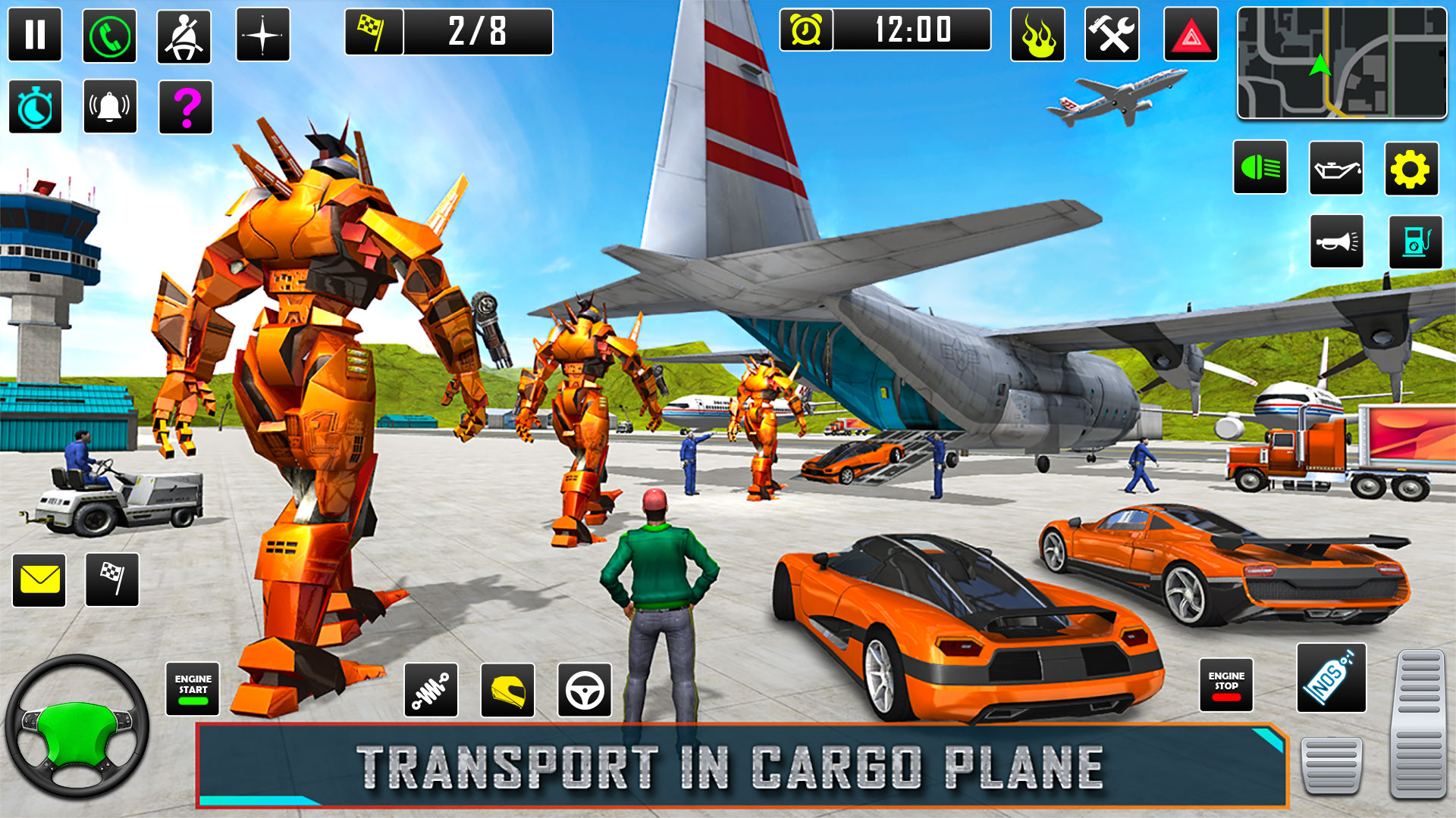 اسکرین شات 3 برنامه Robot Car Transformation Games