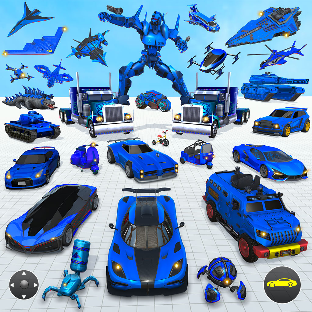 اسکرین شات 1 برنامه Robot Car Transformation Games